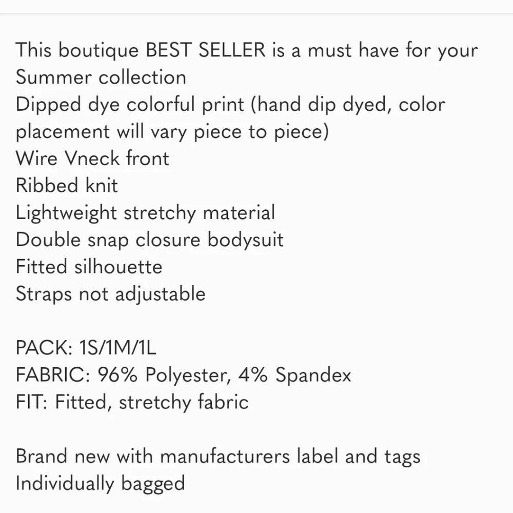 Tank Top bodysuit - Picture 6 of 6